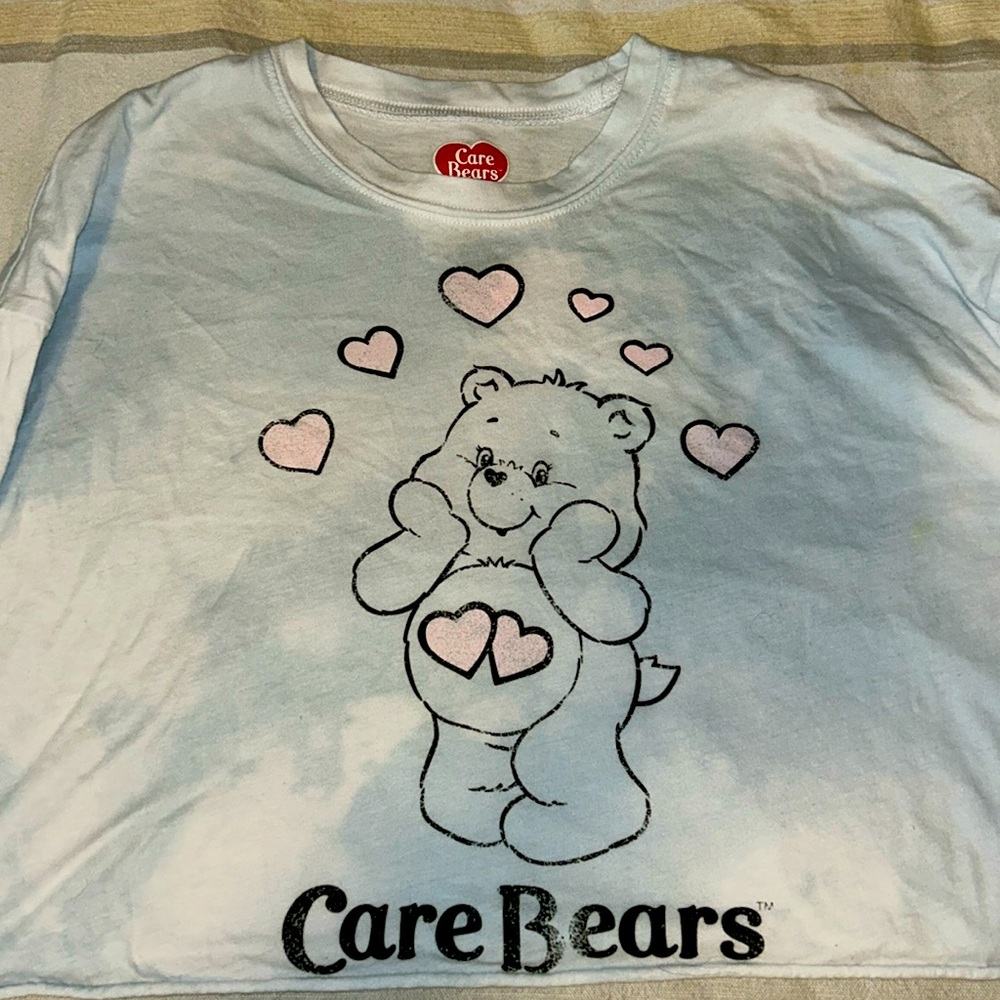 Never worn - Care Bears crop long sleeve T